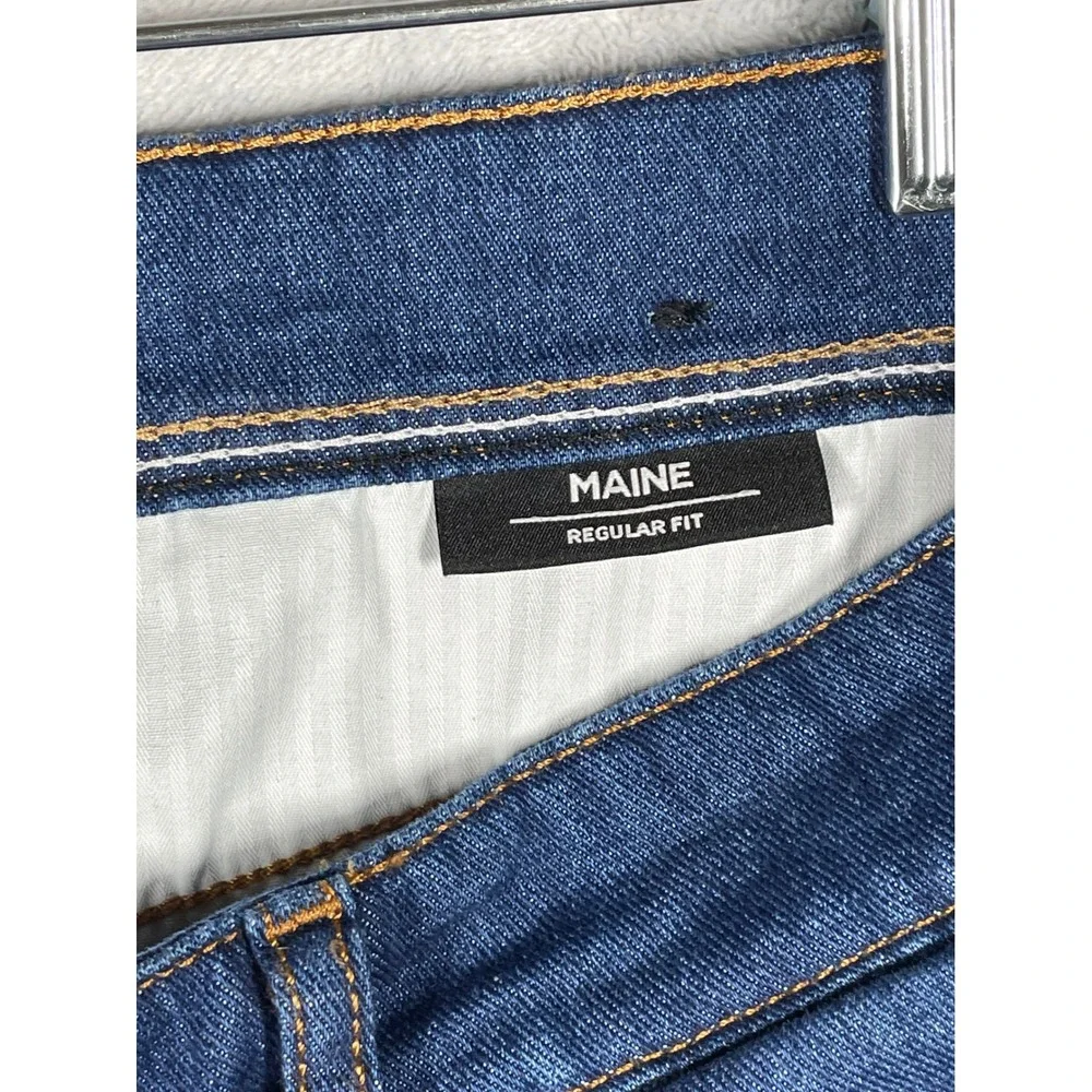 BOSS Hugo Boss Maine Regular Fit Jeans Dark Blue Cashmere Touch Denim 32x30